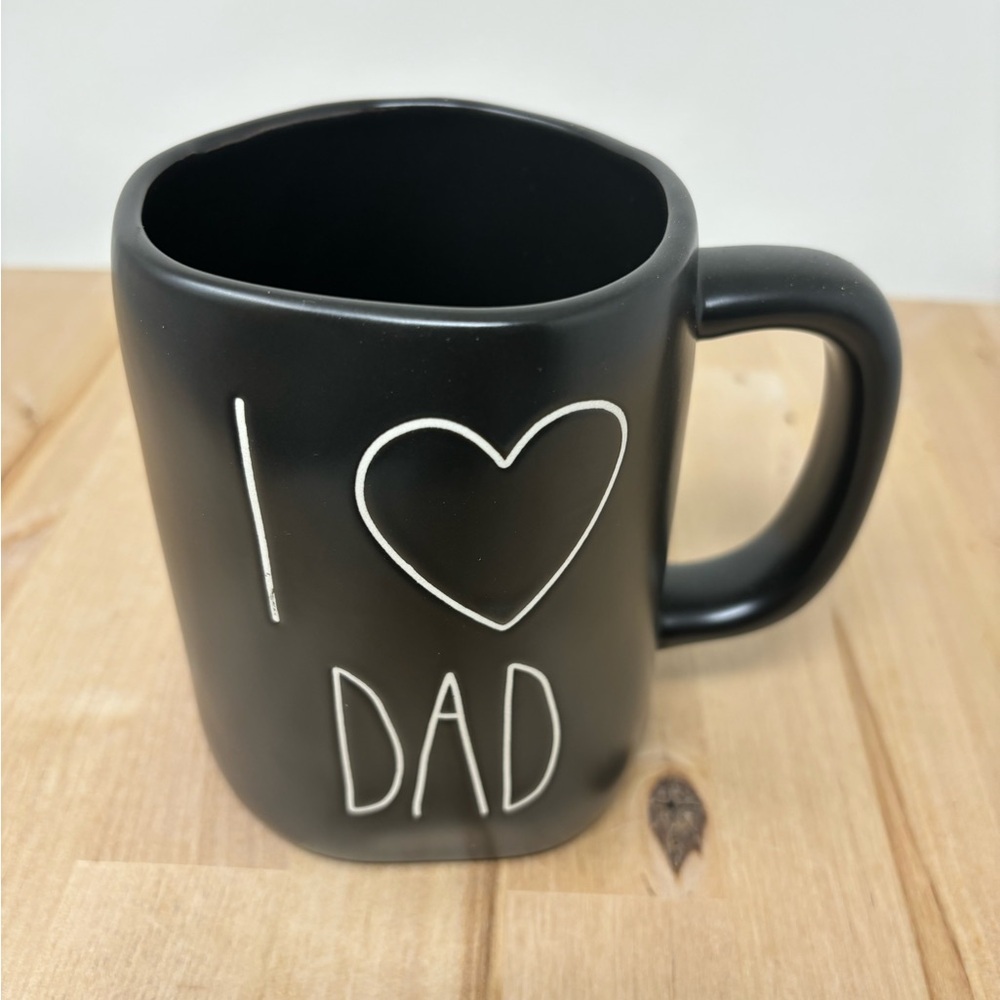 COPY - Rae Dunn I 🖤 DAD Mug Black with White Lettering Ceramic New